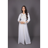 Caftan simple blanc