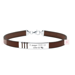 pulsera de cuero personalitzable