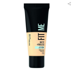 MAYBELLINE NEW YORK Base de Maquillaje Fit Me Matte + Poreless