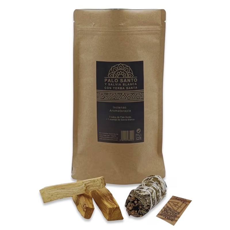 Palo Santo, con salvia blanca y yerba santa