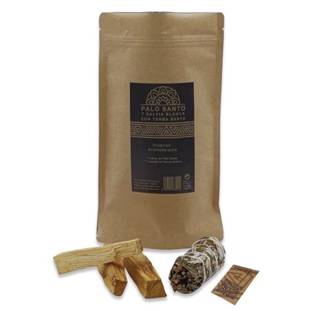 Palo Santo, con salvia blanca y yerba santa