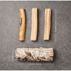 Palo Santo, con salvia blanca y yerba santa