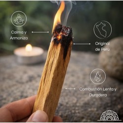 Palo Santo, con salvia blanca y yerba santa