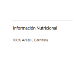 L-Carnitina en polvo en packs de 500g