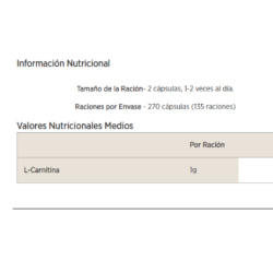 L-Carnitina en liquida en cápsulas de 90