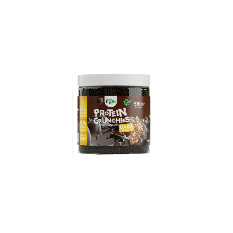 OLETES DE PROTEÏNA DE PÈSOLS + ARRÒS RECOBERTES DE XOCOLATA SENSE SUCRE pot de 550 g